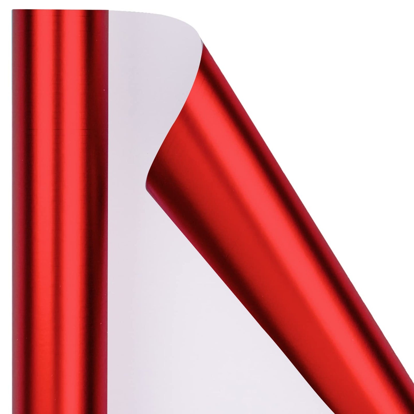 RUSPEPA Red Metallic Wrapping Paper - Solid Color Matte Gift Wrap Paper Jumbo Roll Perfect for Valentine's Day Gifts, Wedding, Birthday, Christmas, Baby Shower, Anniversaries - 30 Inches x 100 Feet