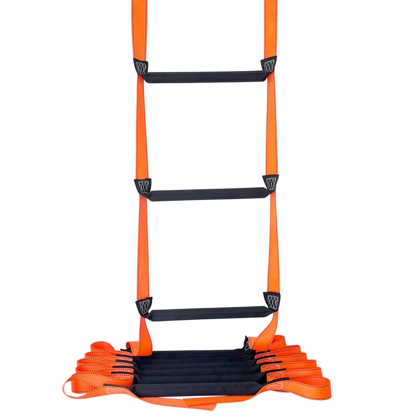FKNGS Fire Escape Ladder, 13.1 Feet Emergency Fire Ladder, 2-3 Story Homes Reusable Safety Rope Ladder for Kids and Adults