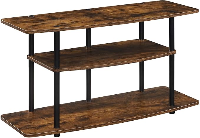 Convenience Concepts Designs2Go No Tools 3-Tier Wide TV Stand 42" - Entertainment Center for TVs up to 46 Inches, Modern T...