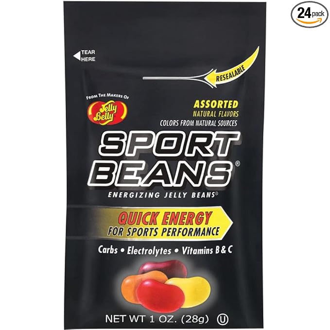 Jelly Belly Extreme Sport Beans, Caffeinated Jelly Beans, Assorted Flavors, 24 Pack, 1-oz Each