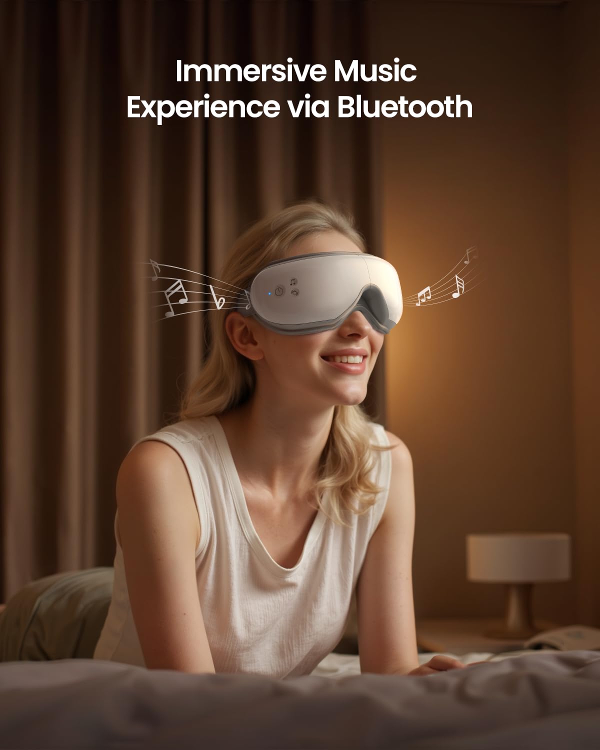 RENPHO Eye Massager with Heat, Birthday Valentines Day Gifts for Women Men Her Him, FSA Eligible HSA Sleep Mask with Remote Compression, Headache Massager Scalp for Migraine Relief Stye Eye Eyeris 1