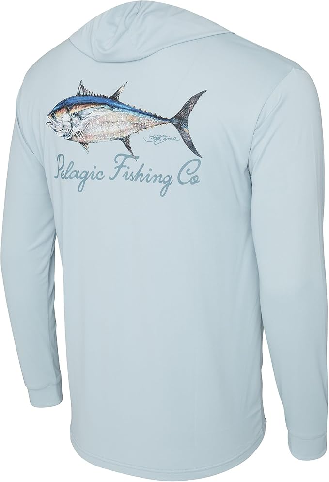 PELAGIC Apparel Men's Aquatek Goione BFT Hooded Fishing Shirt