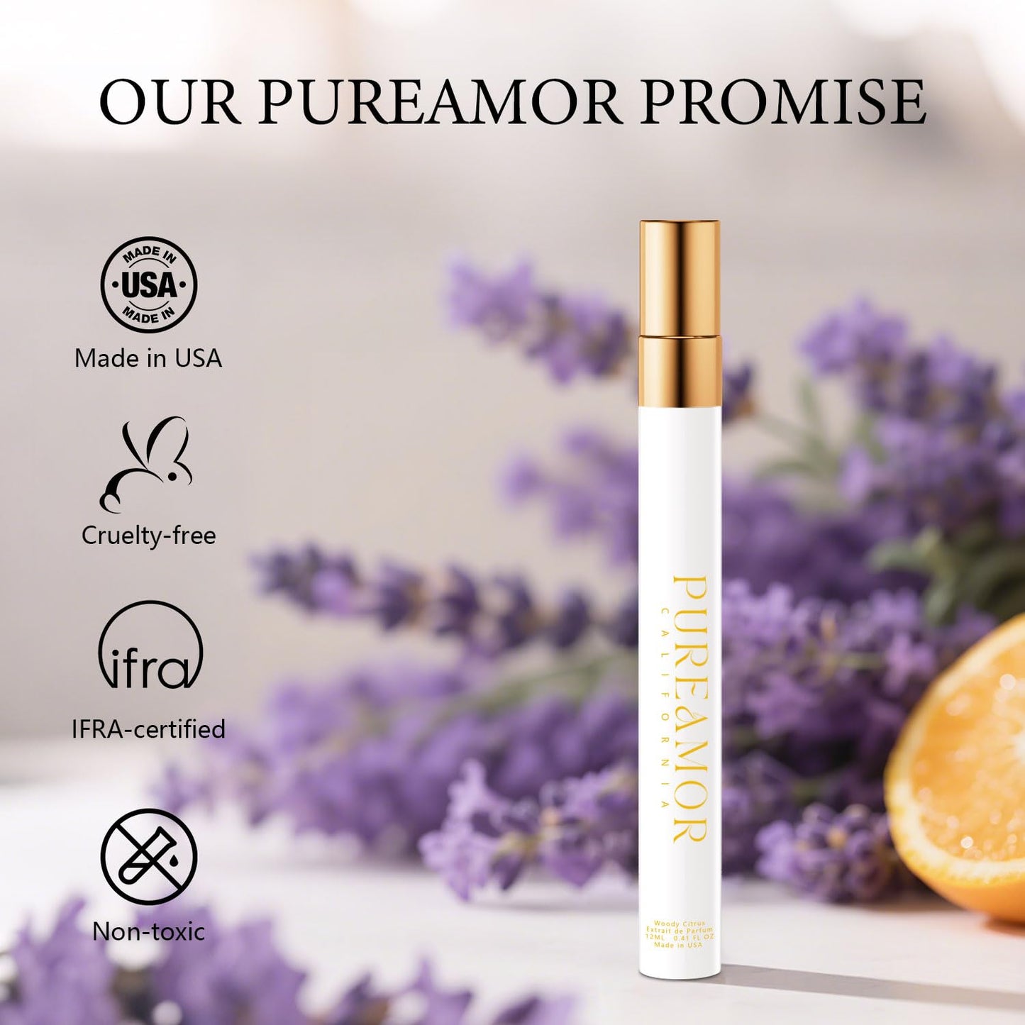 PUREAMOR Pheromones Cologne for Men, Pepper, Bergamot and Woddy Eau de Parfun for Men, Long Lasting Mens Pheromones Cologne Spray, 0.41 fl.oz Travel Perfume Spray