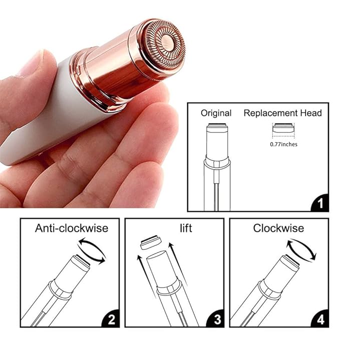 Replacement Heads for Flawless Facial Hair Remover, Replacement Blades for Finishing Touch Flawless Hair Removal Gen 2