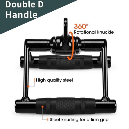 WNOEY Solid Cable Machine Attachment, Cable Attachments for Gym, Gym Cable Attachments, Cable Machine Attachments Set