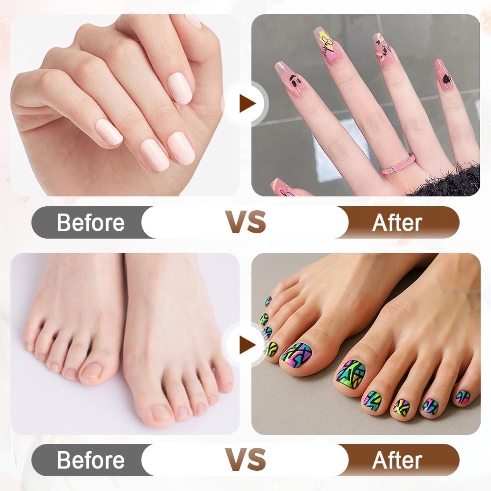 12 Colors Nail Art Pens Set, 2026 New DIY Nail Art Markers for Gel Nails, 3D Nail Polish Pens Quick Dry Graffiti Dotting Point Liner Pens Acrylic Paint Pens Kit for DIY Nail Art Drawing Painting Tools