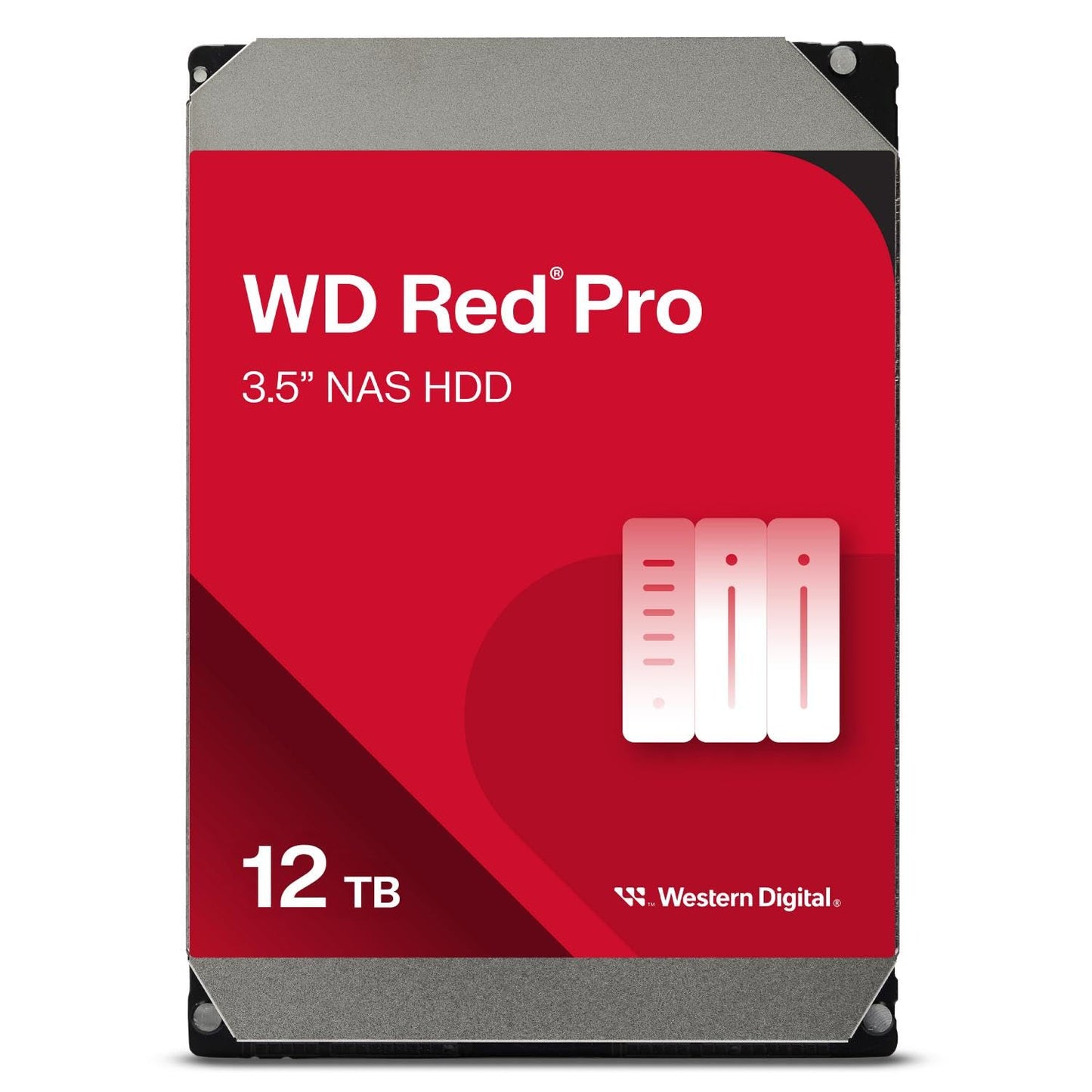 Western Digital 12Tb Wd Red Pro Nas Internal Hard Drive Hdd - 7200 Rpm, Sata 6 Gb/S, Cmr, 256 Mb Cache, 3.5 - Wd121Kfbx