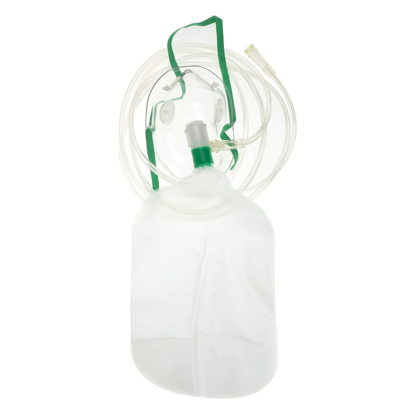 Dealmed Pediatric Non-Rebreather Oxygen Mask with 7ft Tube & Reservoir - Clear Medical Grade Face Mask with Adjustable Nose Clip for Hospitals, EMTs, First Aid & Emergency Use (Case of 50)