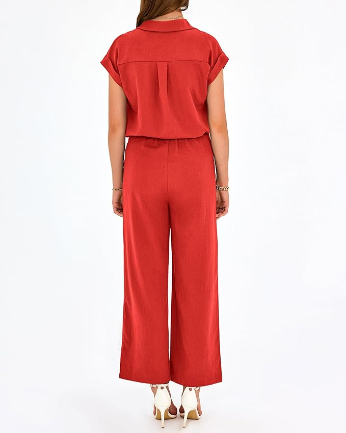 PRETTYGARDEN Womens 2 Piece sets Summer Cap Sleeve Tops Palazzo Pants Dressy Casual Vacation Travel Outfits Tracksuits