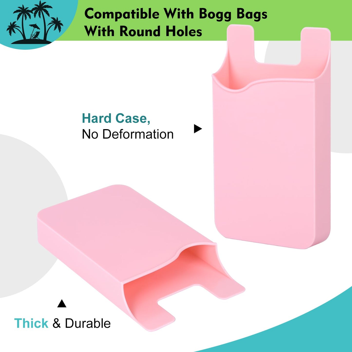 Raymall Phone Holder For Bogg Bag, Accessories For Beach Tote, Universal Hard Abs Plastic Phone Case Holder Accessories Compatib