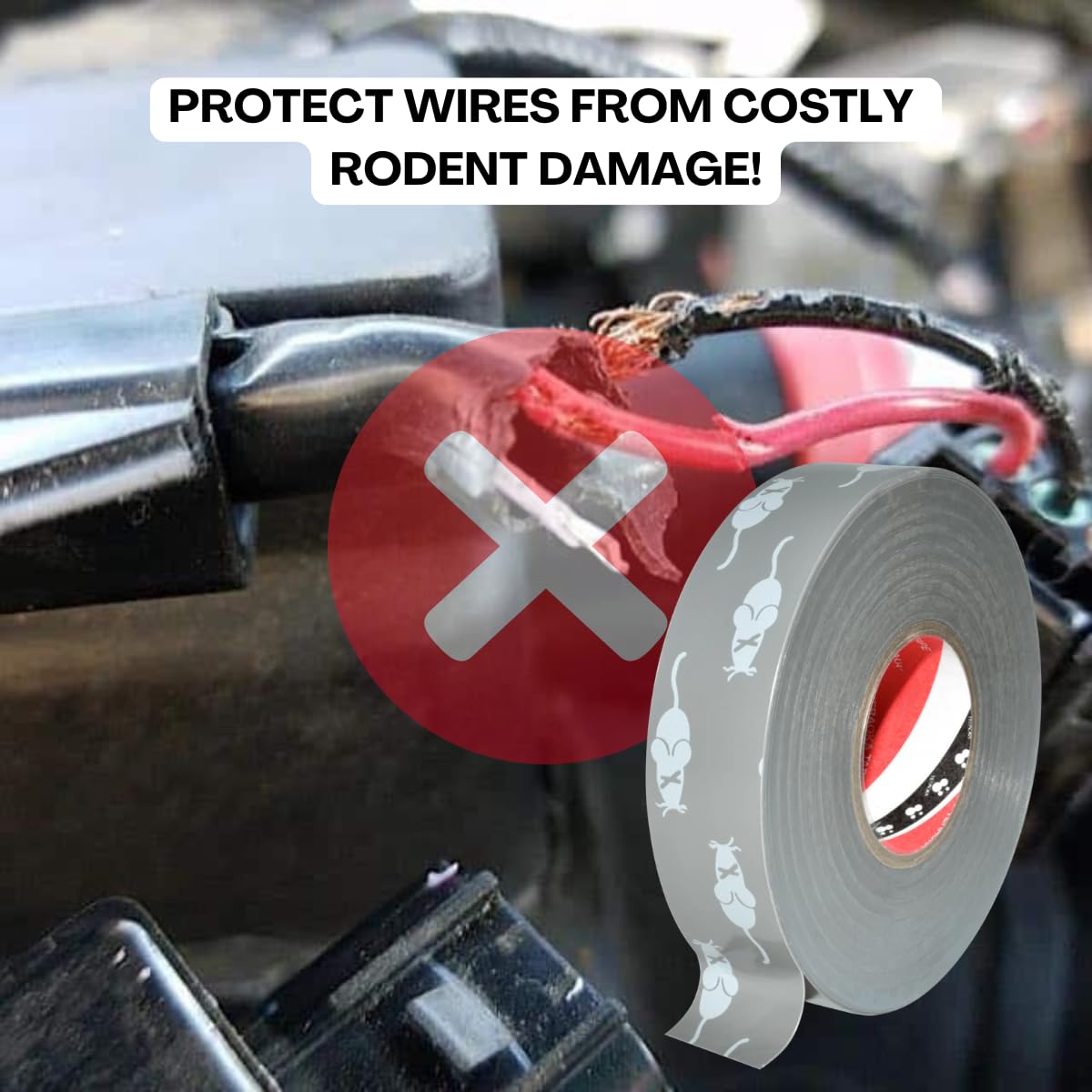 Lakota Naturals Rodent Tape - Replacement for Honda Rodent Tape OEM 4019-2317 - for Car Wires. 19MM x 20M