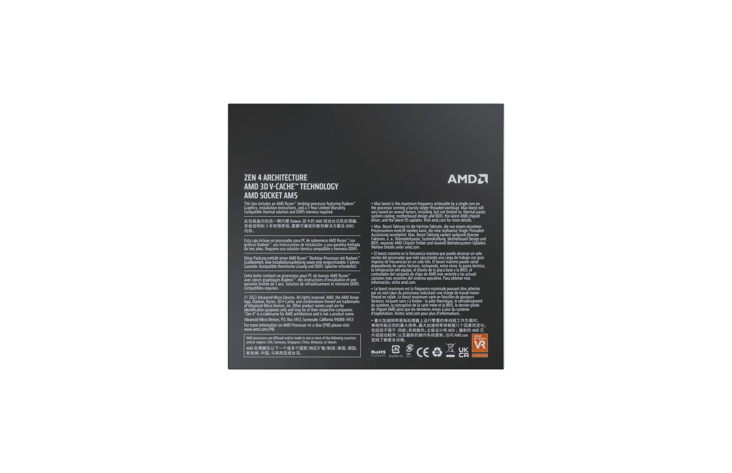Amd Ryzen 7 7800X3D 8-Core, 16-Thread Desktop Processor