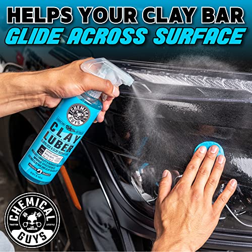 Chemical Guys CLAY_BLOCK_KIT Clay Block V2 and Clay Luber, Clayblock and Clay Super Lube, 16 fl oz