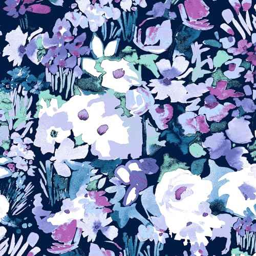 Vera Bradley Featherweight Backpack, Artist's Garden Purple, One Size