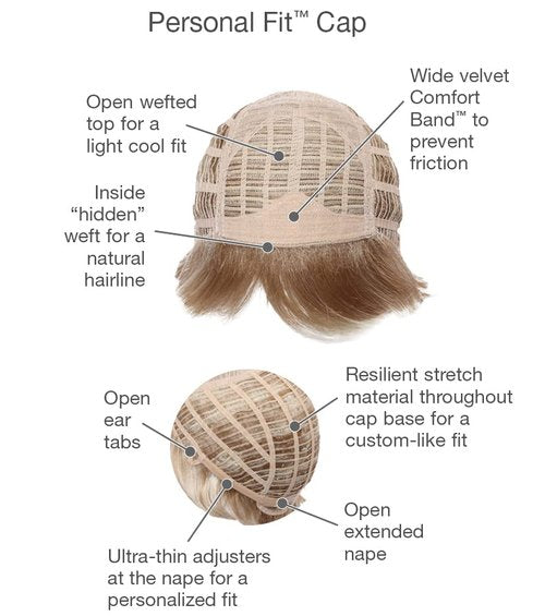 hairuwear Eva Gabor Acclaim Short Layered Average Size Comfort Cap Wig, Honey Mist
