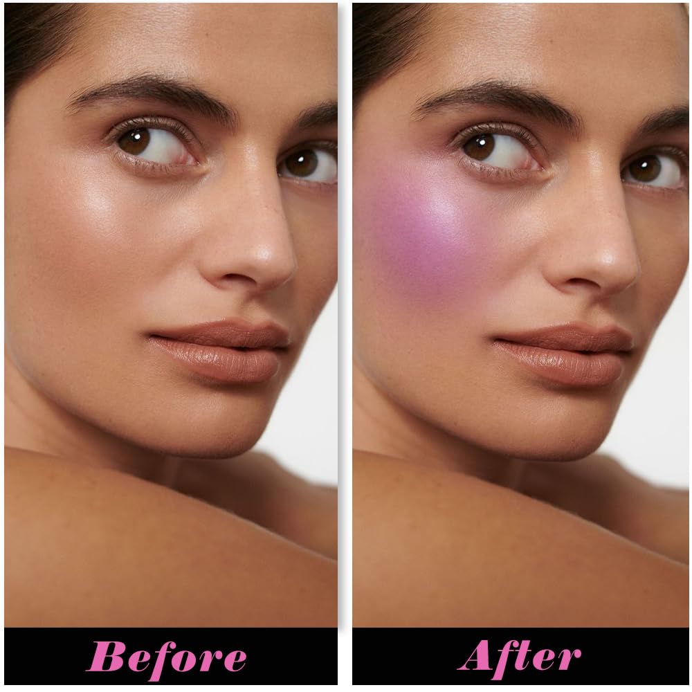 HHLTOH Purple Single Matte lavender for Face Cheeks blush, Orchid Cream Bright Blushes Makeup Palette, Fuchsia Monochrome Blush