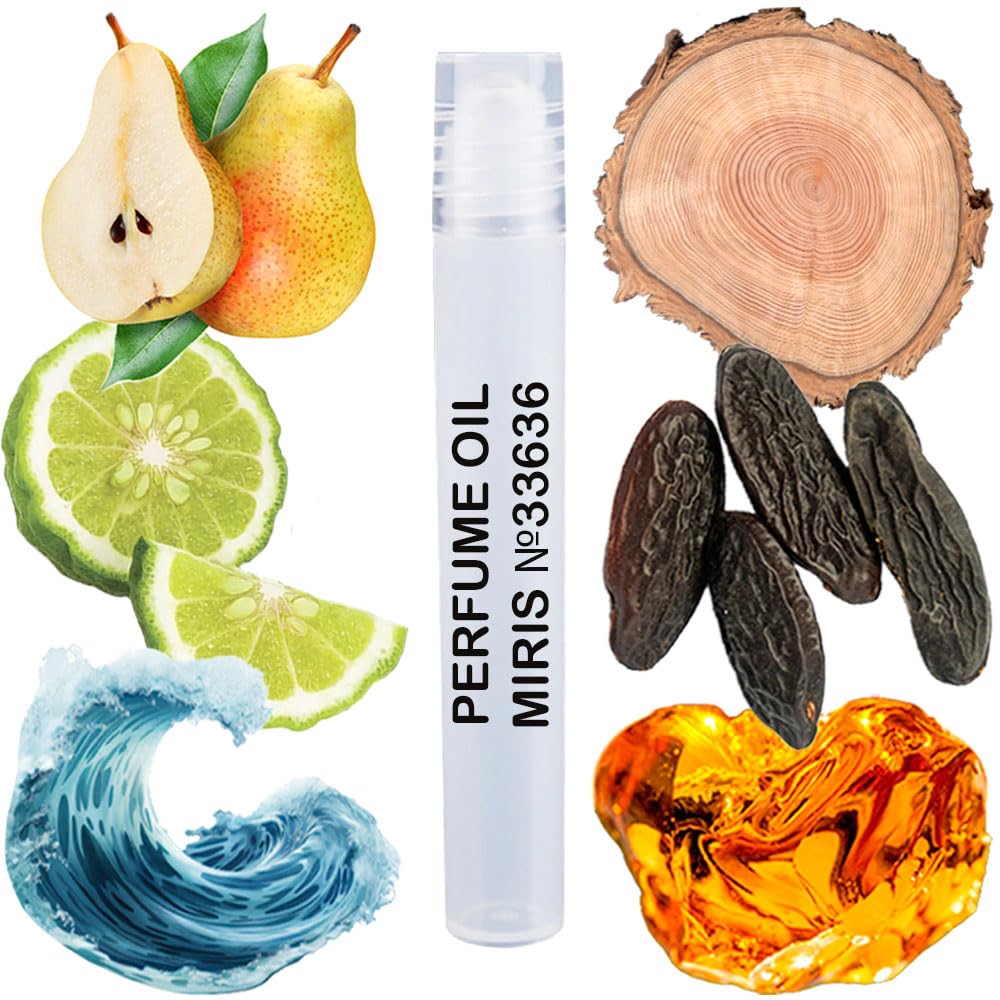 MIRIS No. 33636, Inspired by Aqua Di Gi Absolu, Long-Lasting Perfume Oil for Men Roll-On, Rollerball 0.34 Fl Oz / 10 ml