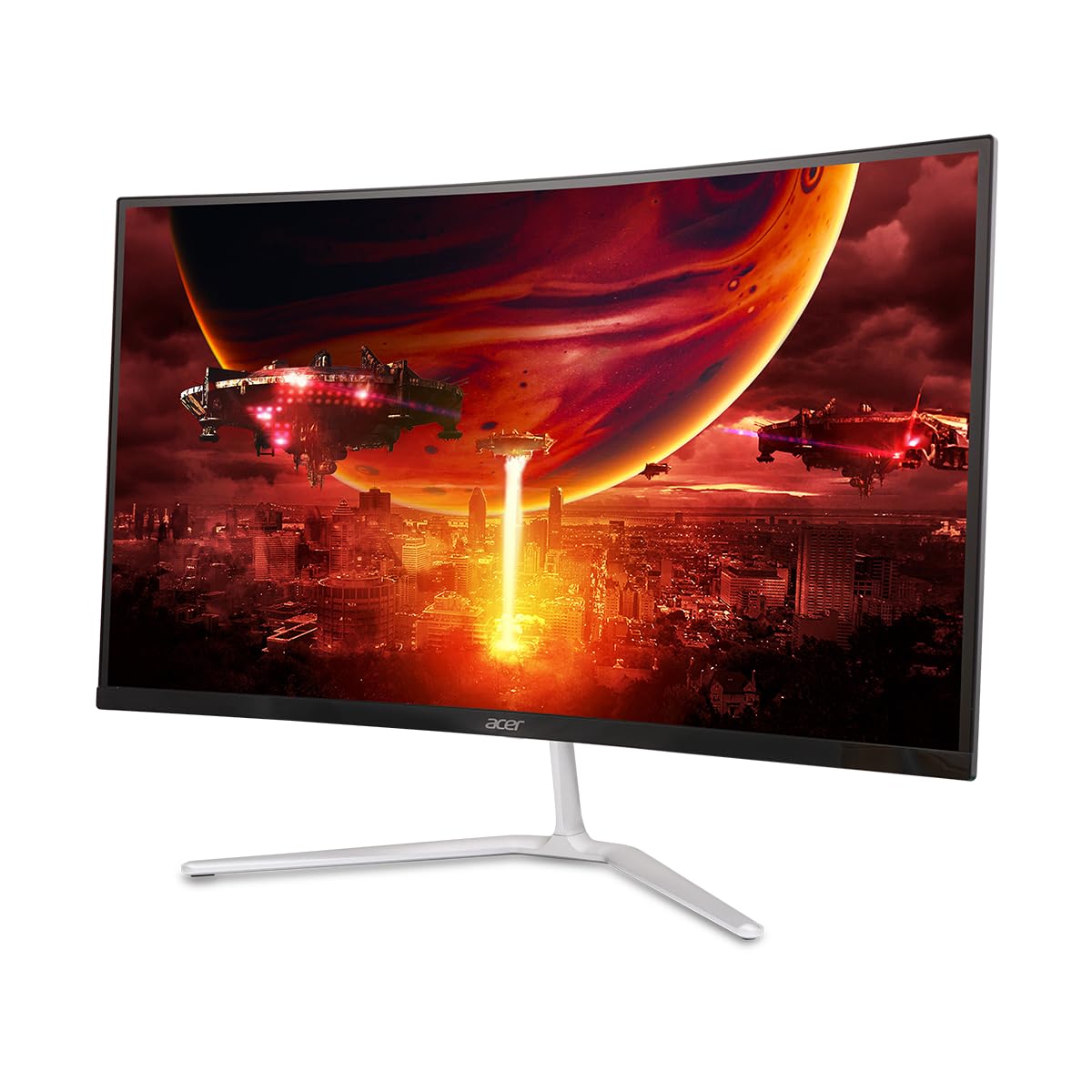 acer Nitro 27" WQHD 2560 x 1440 1500R Curved PC Gaming Monitor | AMD FreeSync Premium | 180Hz Refresh | 1ms VRB | VESA Mountable | HDR10 | 1 x Display Port 1.2 & 2 x HDMI 2.0 | EDA270U Pbmiipx