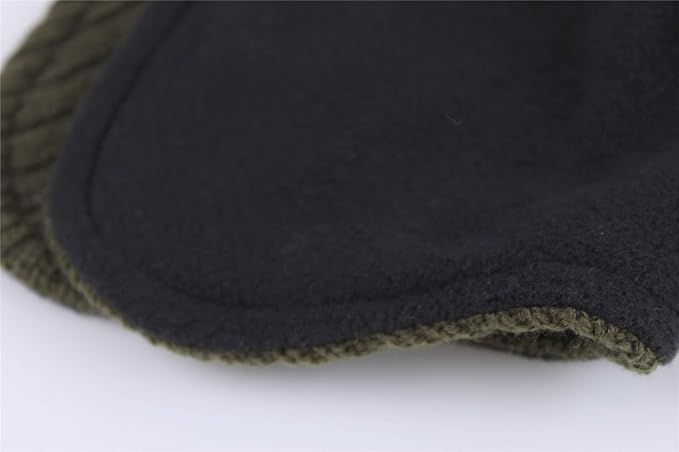 Connectyle Men's Knit Winter Hat with Ear Flaps Fleece Lined Beanie Warm Knitted Skull Cap Beanies Watch Hat