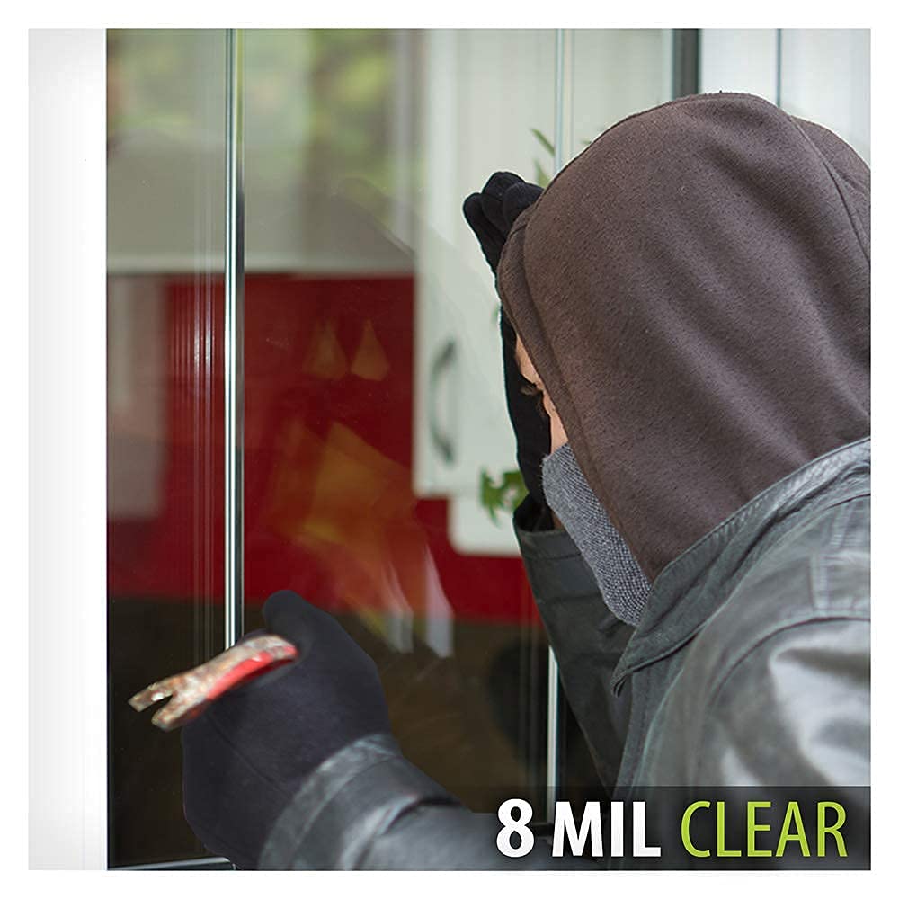 BDF S8MC Window Film Security and Safety 8 Mil Clear - 36in X 12ft