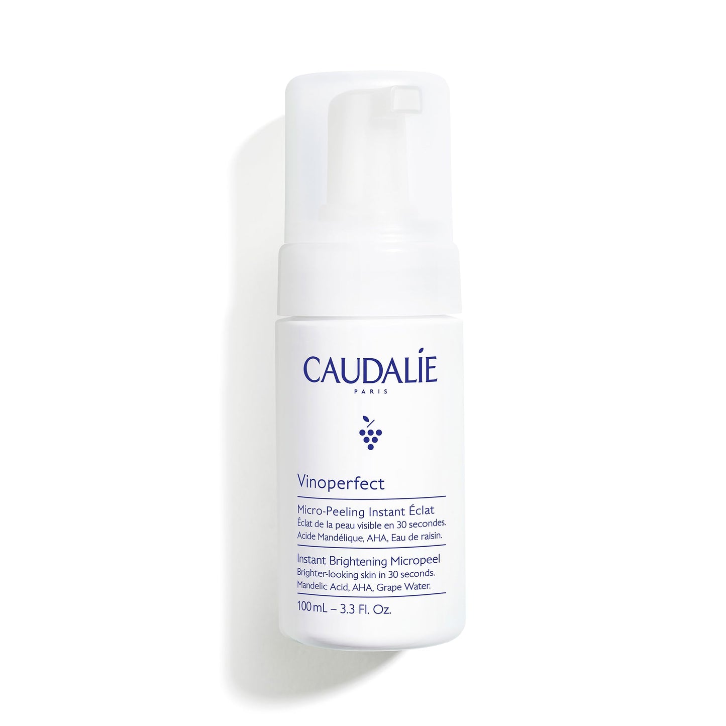 Caudalie Vinoperfect Instant Brightening Micropeel Foam Cleanser with Mandelic Acid - 100 mL