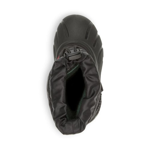 SOREL Children's Flurry Boot - Black, Bright Red - 8