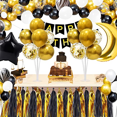 ZJDHPTY Gold Party Decorations 4Set Balloon Stand Table Centerpieces for Birthday Bridal Shower Wedding Anniversary Engage...