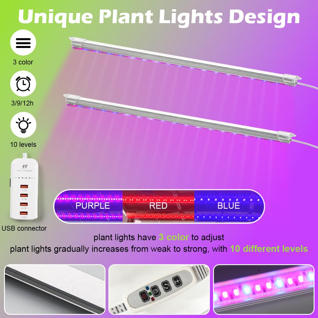 RooTrimmer 5-Tier Hydroponics Growing System, Plant Stand with Grow Lights & Pump - Ebb and Flow Seedbeds, Siphoning Watering, Designed for Nursery Cell Trays, Plant Pots