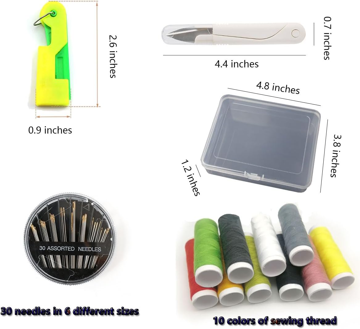 Automatic Needle Threader Set New Sewing Machine Accessories Plastic Auto Needle Threading Device Gifts for Mom and Neighbours (17 Pieces)