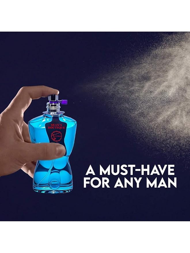 2PCS Valentine Milano/Sean Ultra Eau De Toilette for Men-Fresh,Romantic Scent Perfume for Men 3.4 Fl Oz Each Mens Cologne For All Skin Daily Used