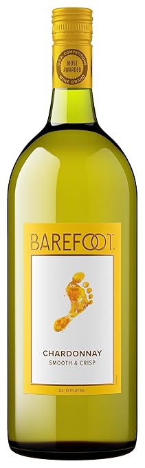 Barefoot Chardonnay, White Wine, 1.5 Liters Bottle