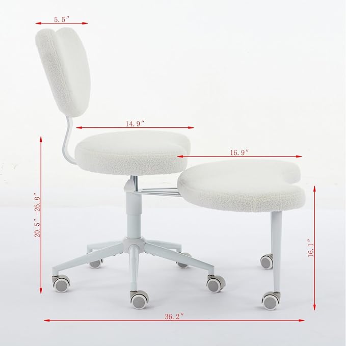 Enhanced Meditation Chair with Wheels - Ergonomic Cross-Legged ADHD Seat, Adjustable Stool & Lumbar Support for Active Sitters (Purple)