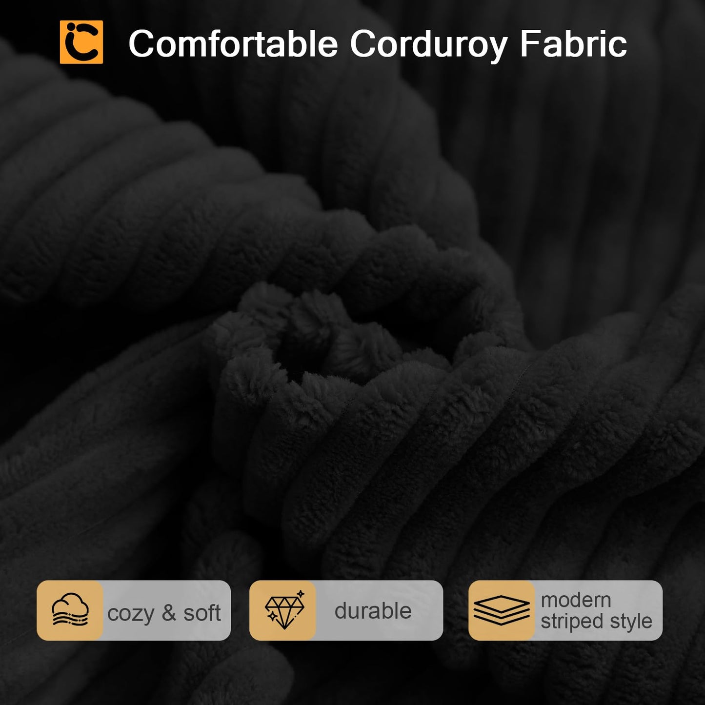COMAX Folding Sofa Bed Queen, 4-in-1 Foldable Floor Couch Convertible Futon Sofa with Armrests Sleeper Mattress Chair Bed Comfy Portable Fold Out Lounge Guest for Living Room Bedroom, Black
