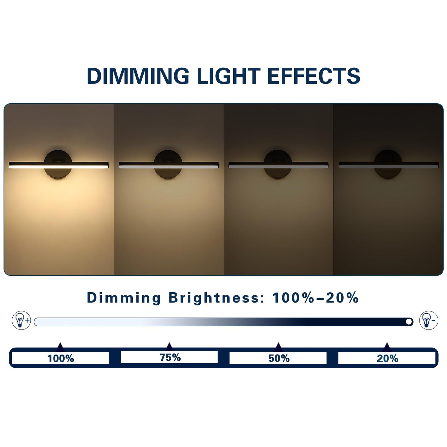 Pasoar Hardwired Adjustable Lighting Matte Black Modern LED Picture Lights for Paintings 15.7'' Inch Long Swing Arm Metal Art Lights Warm White 3000K