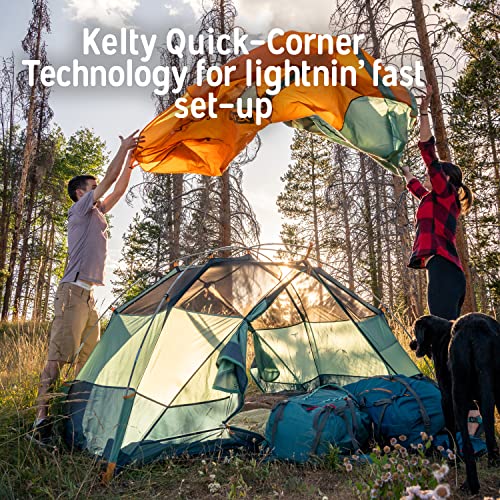 Kelty Wireless Freestanding Camping Tent, 2 4 or 6 Person Size, Huge Interior and Peak Height, Intuitive + Easy to Pitch, ...