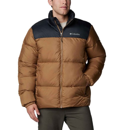 Columbia Men's Puffect III Jacket, Delta/Black, 1X Big