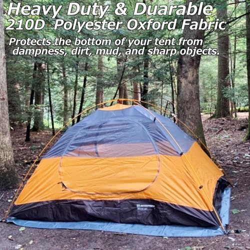 Farfly Tent Footprint Waterproof PU 3000 Easy Set up Heavy Duty Ultralight Tent Footprint for Camping,Hiking, Backpacking,...
