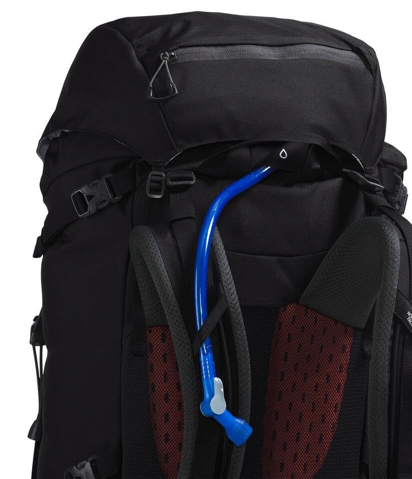 The North Face Terra 55 Backpack - Unisex Hiking Pack, Cinch-Top Opening with Zipper, Pole & Ice Axe Attachments, TNF Blac...