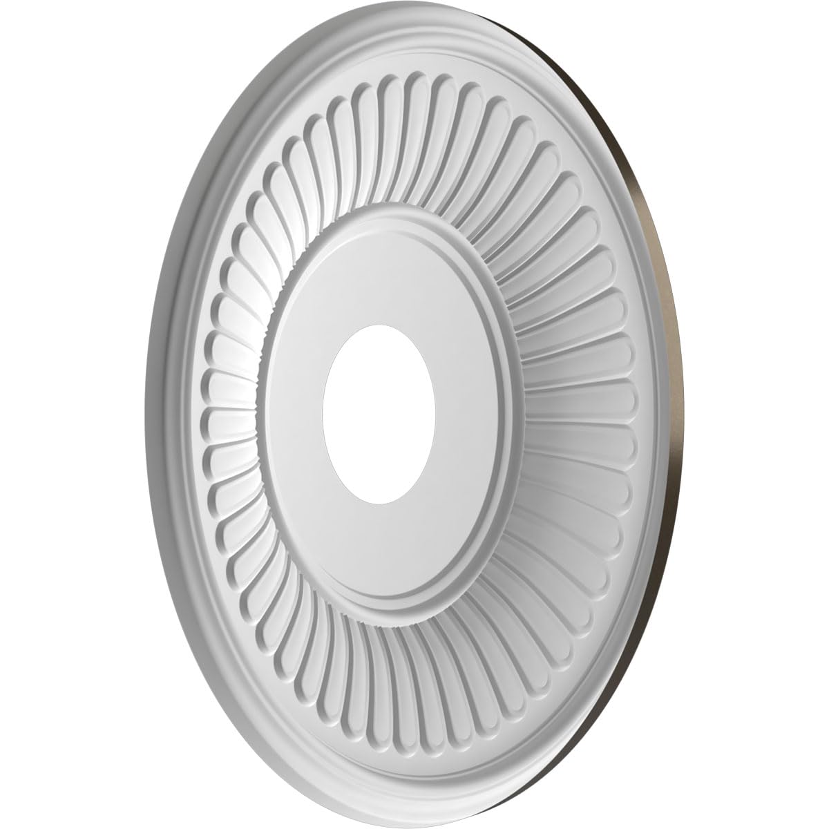 16Od X 3 1/2Id X 1P Berkshire Thermoformed Pvc Ceiling Medallion (Fits Canopies Up To 7), Metallic Dark Bronze