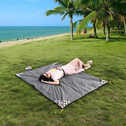 HZJOYUE Outdoor Blanket (71" x 55") -Compact, Lightweight, Sand Proof Pocket Blanket Best Mat for The Beach, Hiking, Trave...