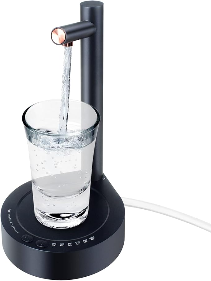Desktop Water Bottle Dispenser, Keweis Portable Electric Water Bottle Pump Countertop for 5 Gallon & Universal Bottles, US...