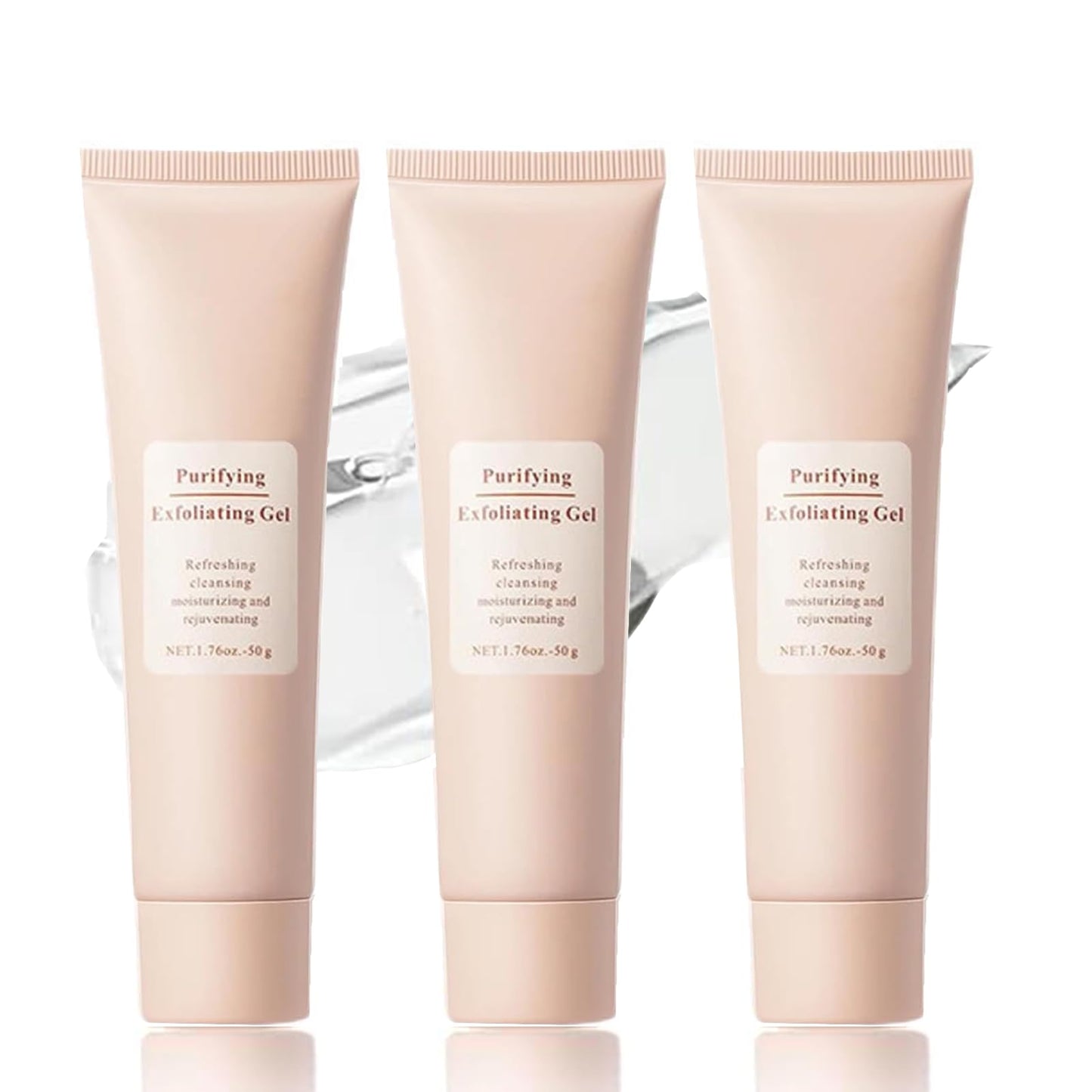Purifying Exfoliating Gel, Face and Body Exfoliating Scrub Gel, Deep Cleansing Moisturizing Facial Exfoliator for All Skin Types