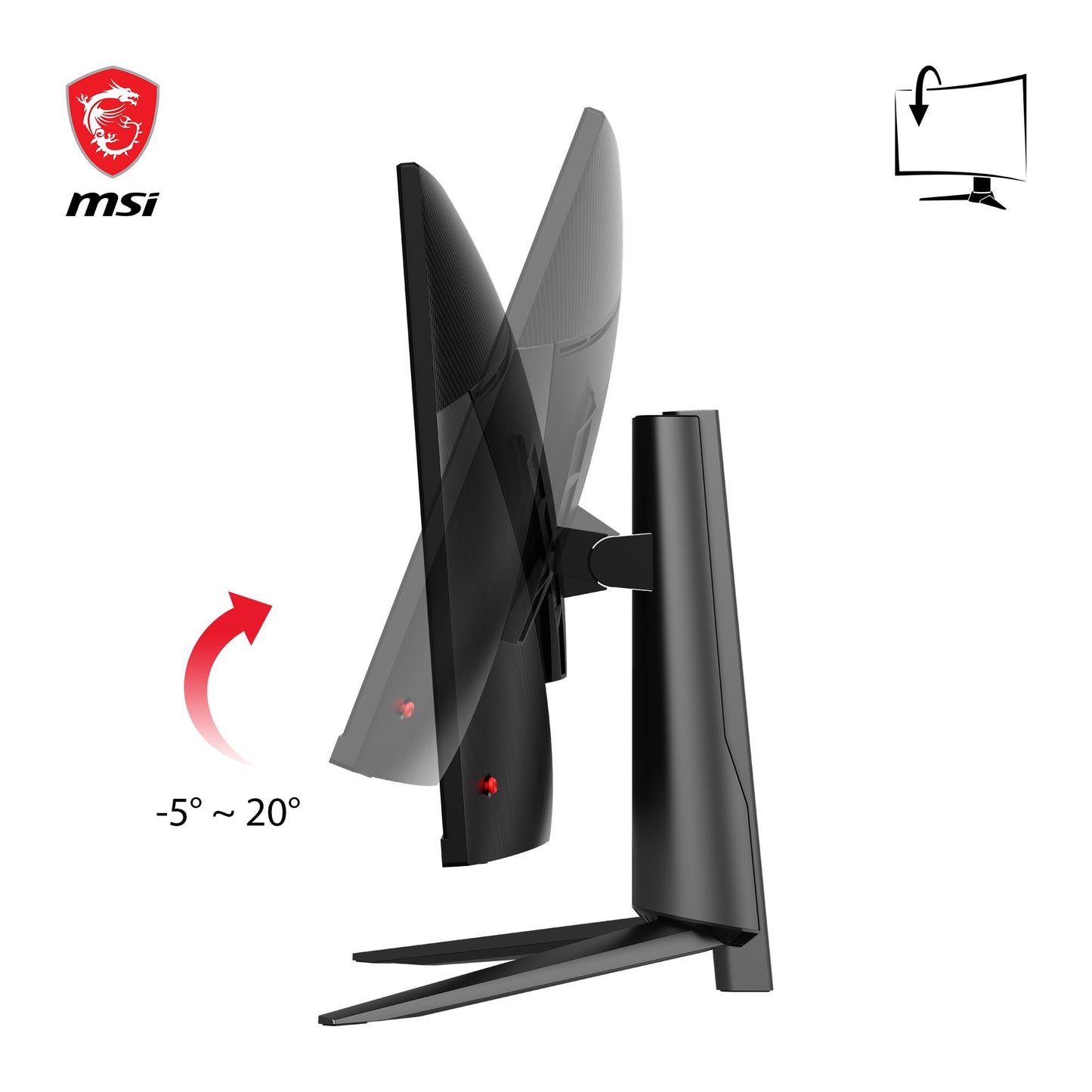 msi MAG 401QR, 40" Gaming Monitor, 3440 x 1440 (UWQHD), IPS, 155Hz, 1ms, FreeSync Premium, HDR400, HDMI, Displayport, USB C, Tilt, Black