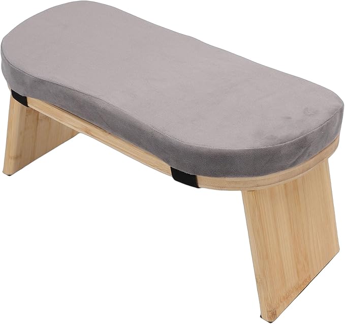 Zerodis Yoga Meditation Bench Meditation Benches Zen Stool Prayer Bench with Cotton Cushion and Nonslip Pads for Home Relaxation Tea Ceremony Yoga Modern