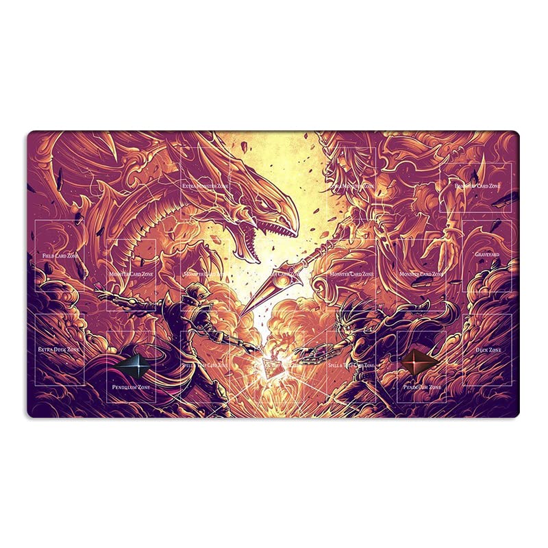 Mlikemat New Playmat Dark Magician CCG TCG Trading Card Game Mat + Free Bag (ZD014-200-A)