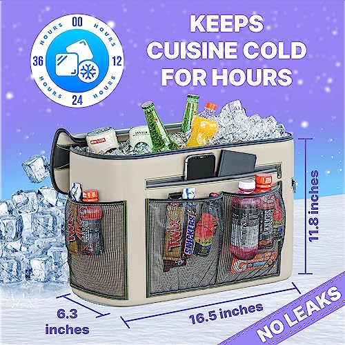 Skywin Kayak Cooler Behind Seat, Waterproof Cooler for Kayaking, Compatible with Lawn Chair Style Seats, Stores Drinks and...