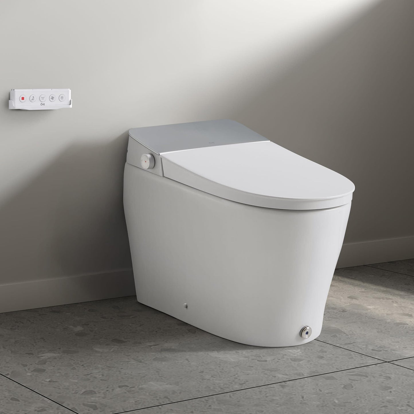 OVE Decors Clarke Dual-Flush Hands-Free Smart Bidet Toilet with Built-in Tank