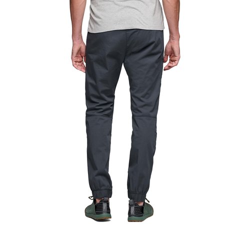 BLACK DIAMOND Men’s Notion Pants | Stretch Organic Cotton | Reinforced Knees | Comfortable Rock Climbing & Everyday Performance Pants | Charcoal | Medium