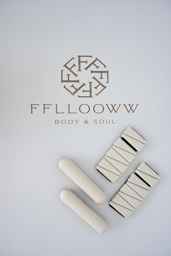 FFLLOOWW Body & Soul Non-Slip Yoga Mat, 4.5mm Natural Rubber Exercise Mat with Carry Strap – Anti-Sweat, Eco-Friendly Mat for Yoga, Pilates, Home Workouts