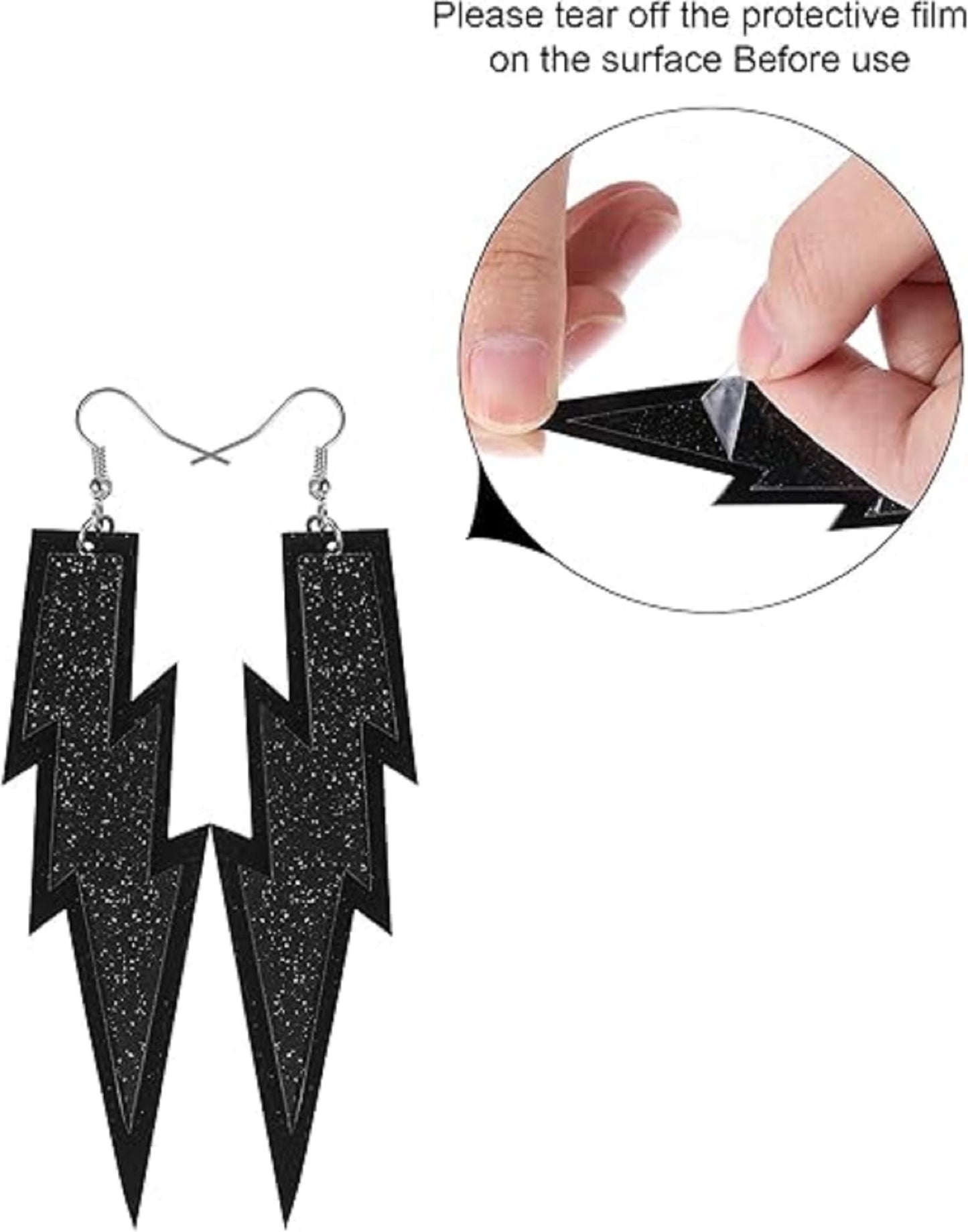 Tatuo 80s Accessories Costume Outfit for Women Leg Warmers Headband Tutu Skirt Gloves Earrings Necklace(Black)